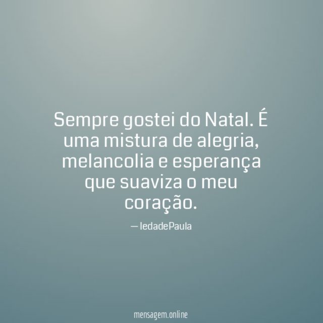 Sempre gostei do Natal