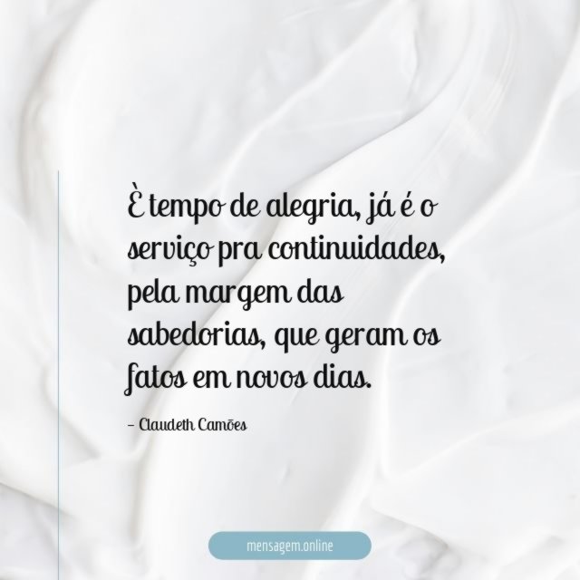 È tempo de alegria