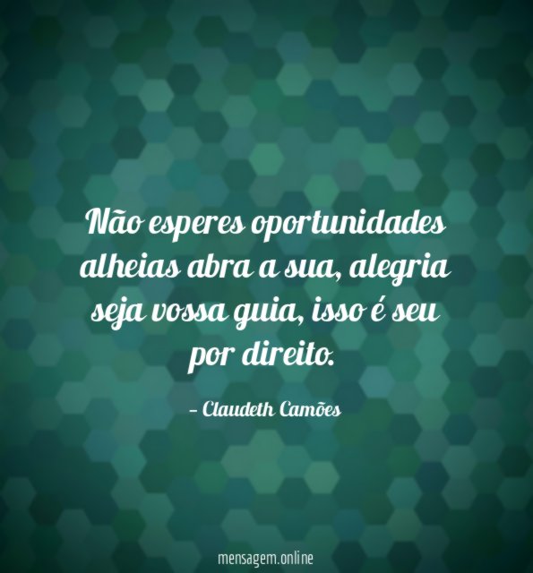 Não esperes oportunidades alheias abra a sua