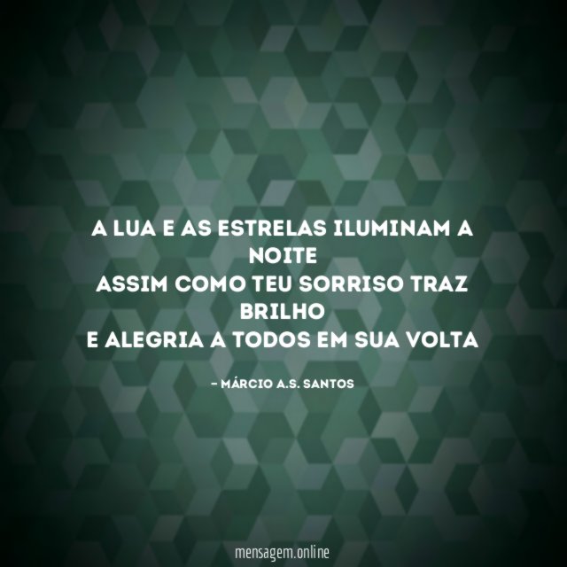 A lua e as estrelas iluminam a noite assim