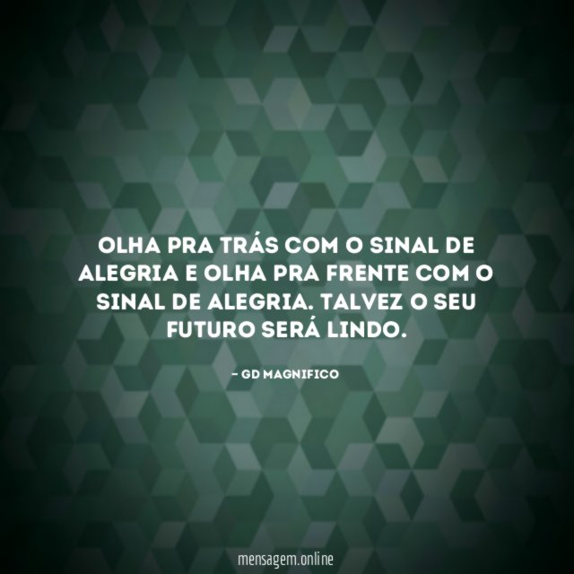 olha pra trás com o sinal de alegria