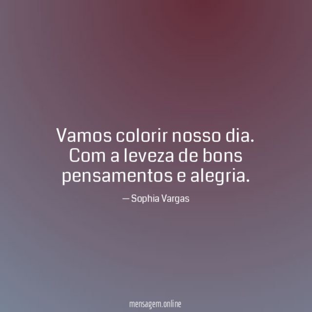 Vamos colorir nosso dia
