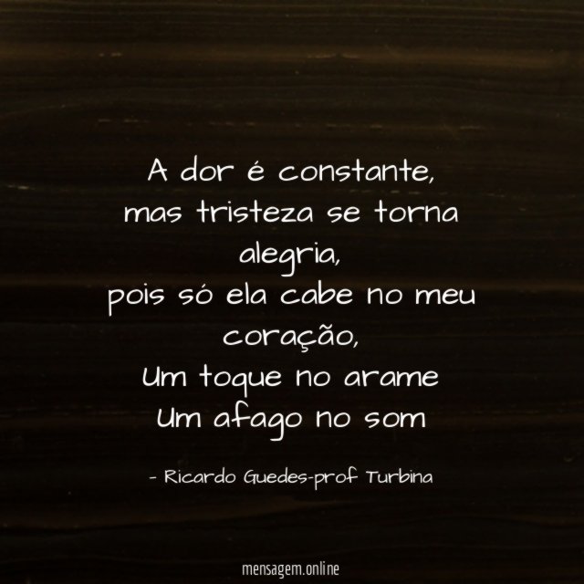 A dor é constante