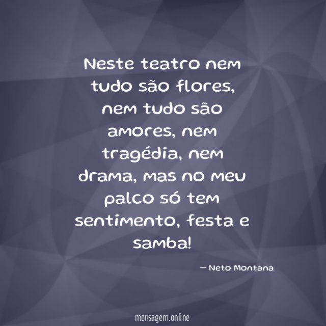 Neste teatro nem tudo são flores