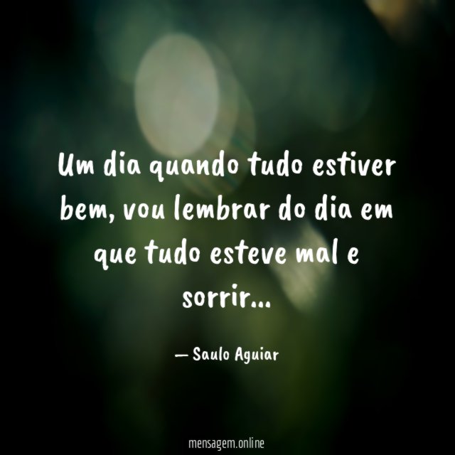 Um dia quando tudo estiver bem
