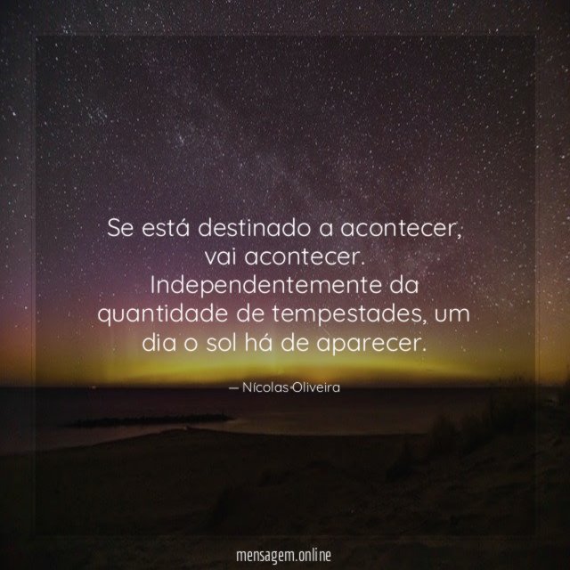 Se está destinado a acontecer