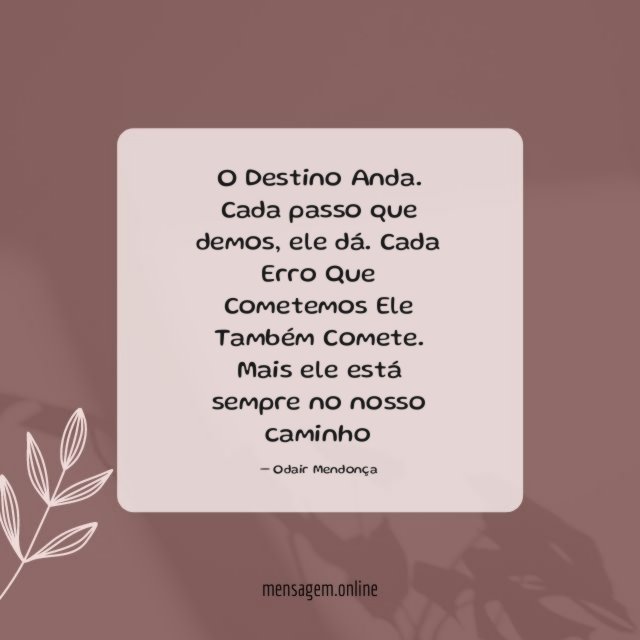 O Destino Anda