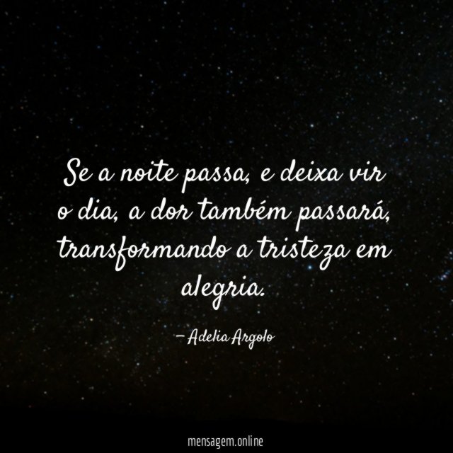 Se a noite passa