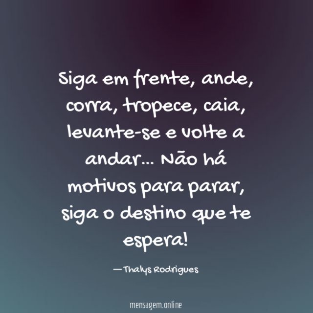 Siga em frente