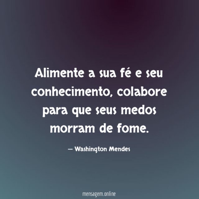 Alimente a sua fé e seu conhecimento