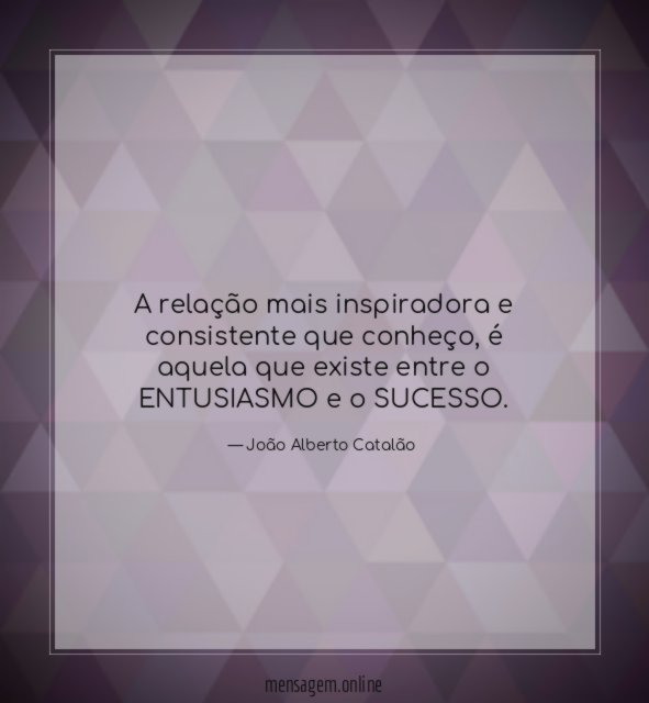 A relação mais inspiradora e consistente que conheço