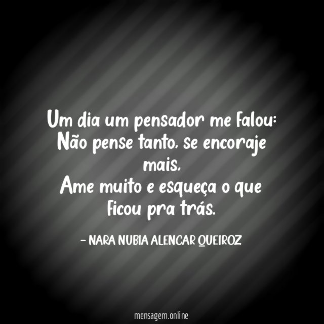 Um dia um pensador me falou