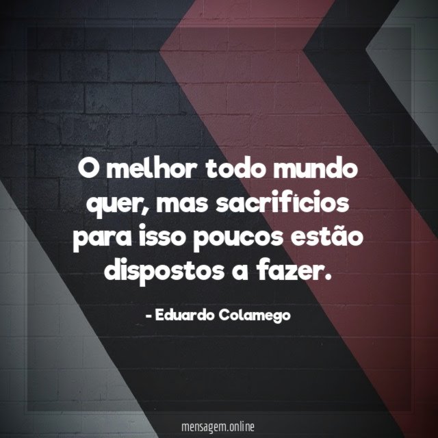 O melhor todo mundo quer