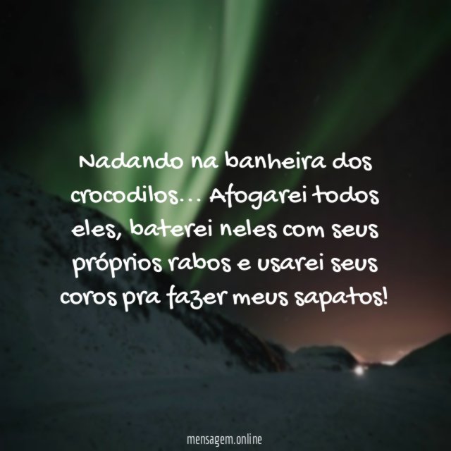Nadando na banheira dos crocodilos