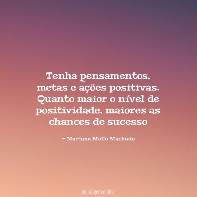 Tenha pensamentos