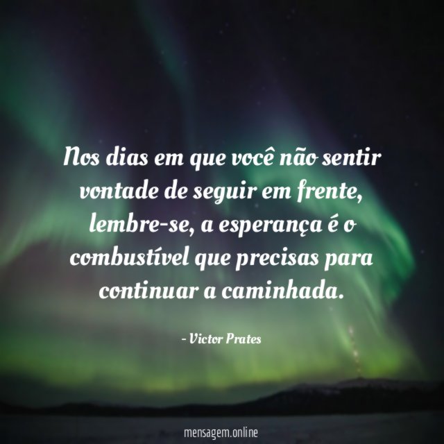 Nos dias em que você não sentir vontade