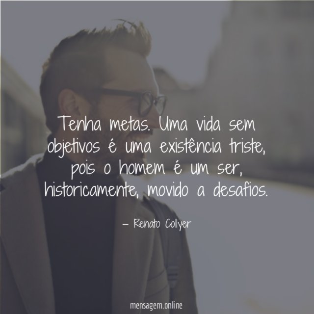 Tenha metas