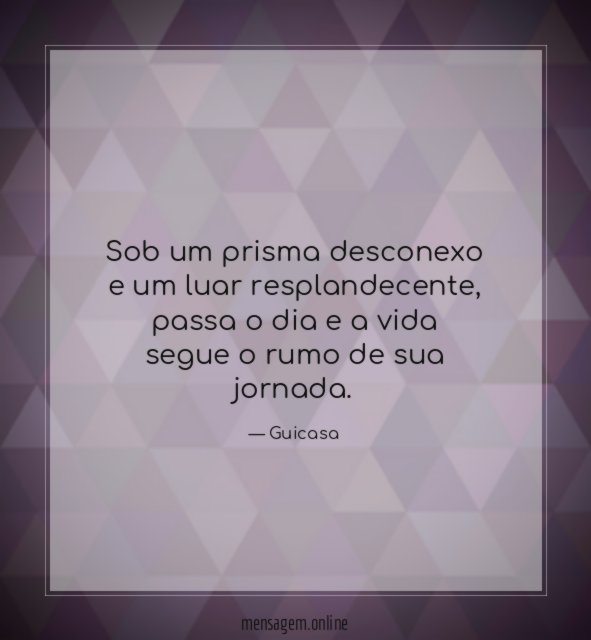 Sob um prisma desconexo e um luar resplandecente