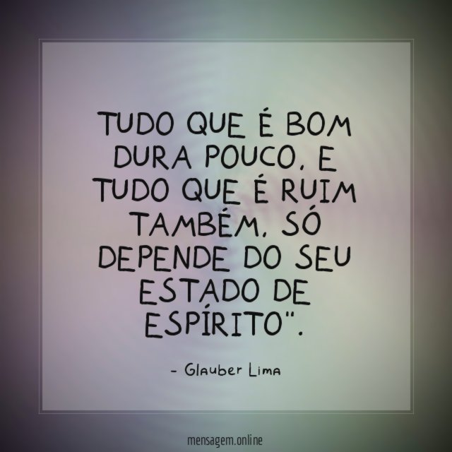 Tudo que é bom dura pouco