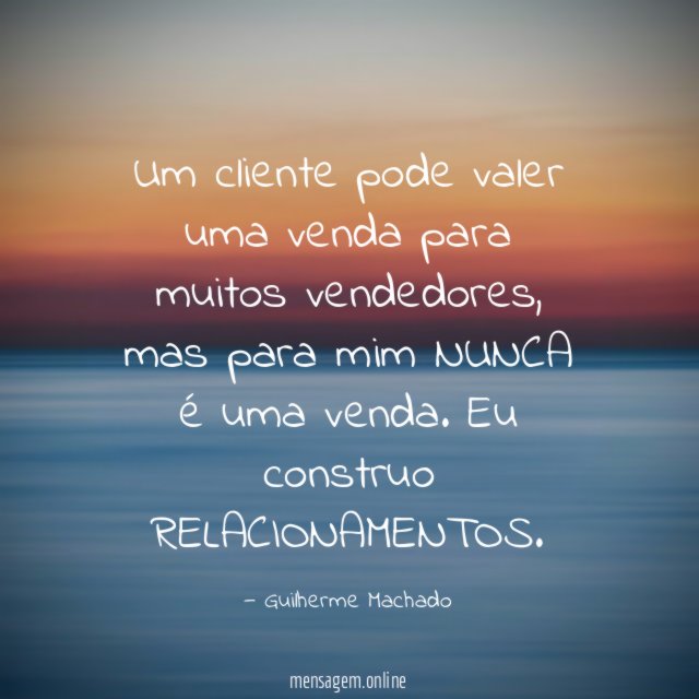 Um cliente pode valer uma venda para muitos vendedores
