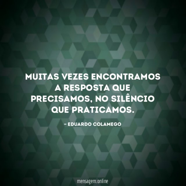 Muitas vezes encontramos a resposta que precisamos