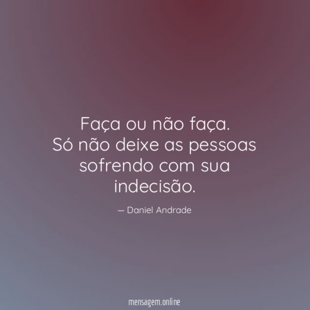 Faça ou não faça