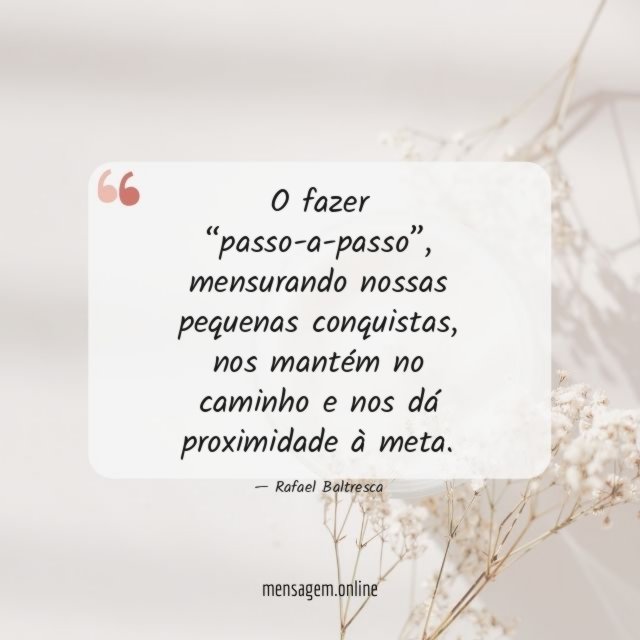 O fazer “passo-a-passo”