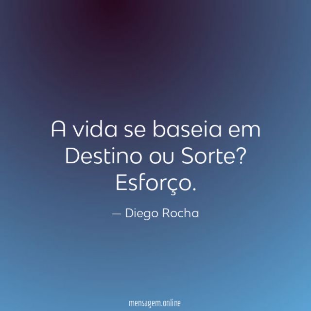 A vida se baseia em Destino ou Sorte