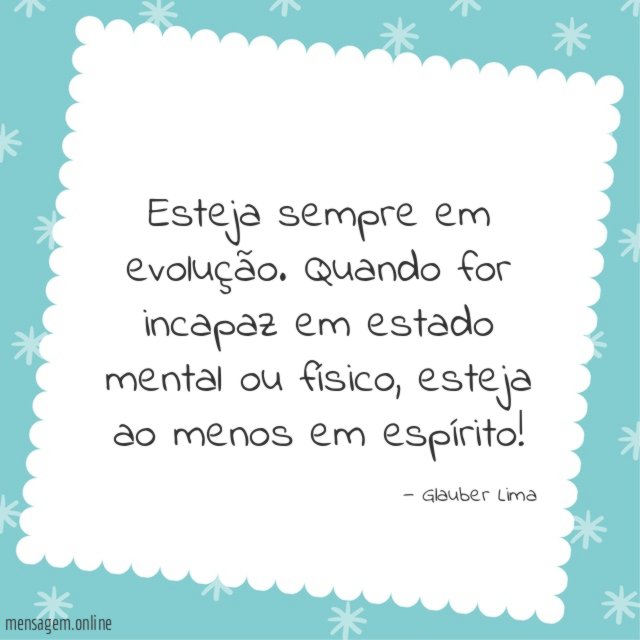 Esteja sempre em evolução