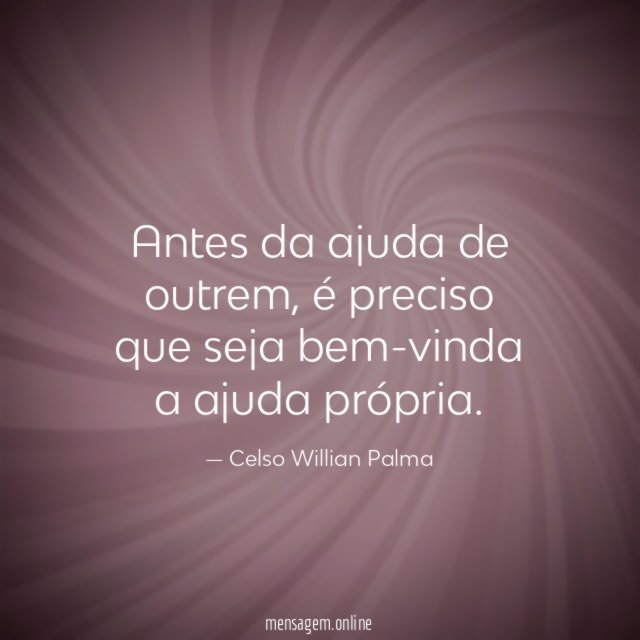 Antes da ajuda de outrem