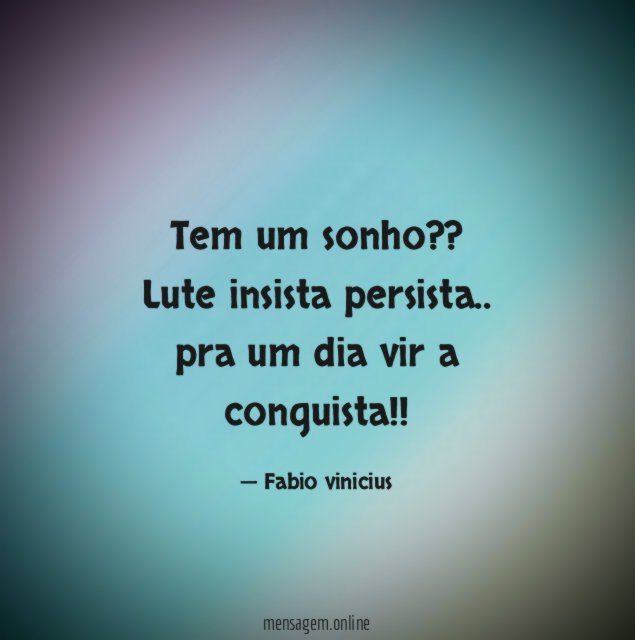 Tem um sonho