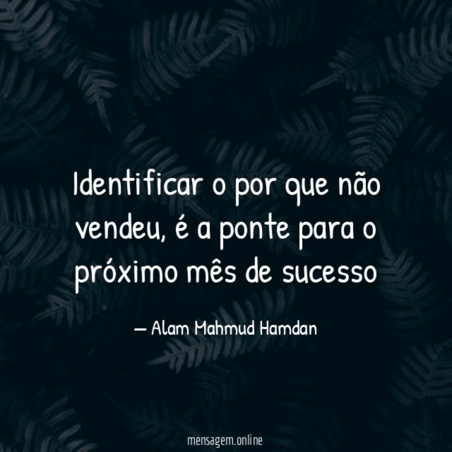 Identificar o por que não vendeu
