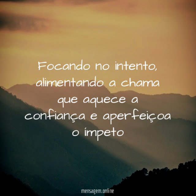 Focando no intento