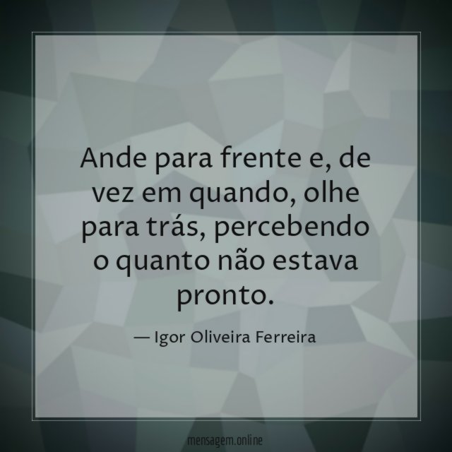 Ande para frente
