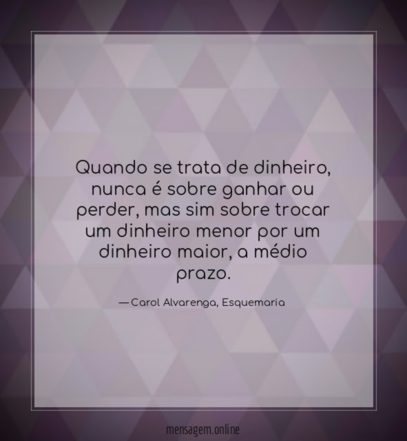 Quando se trata de dinheiro