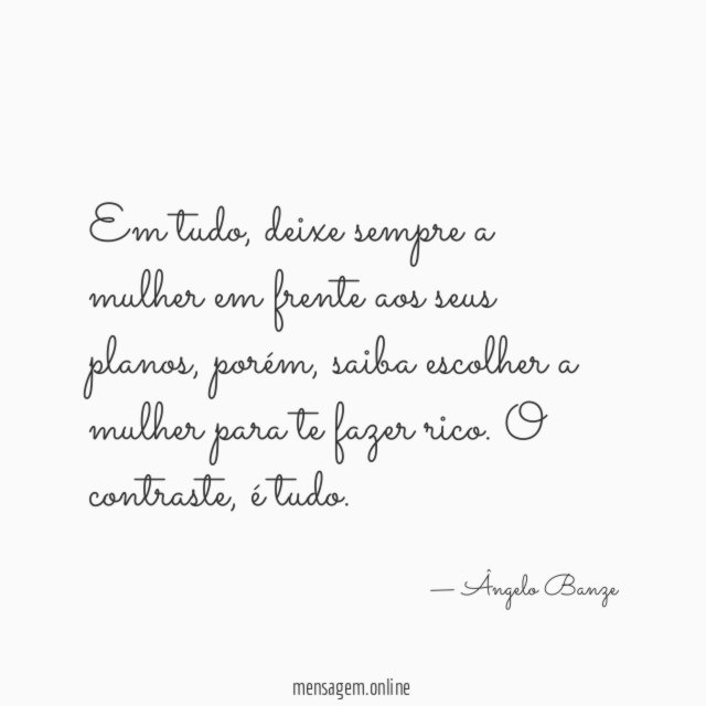 Em tudo
