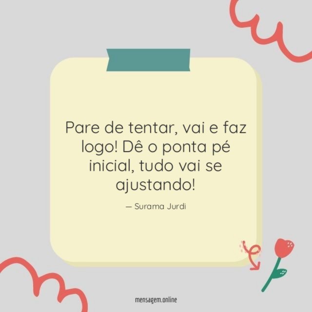 Pare de tentar