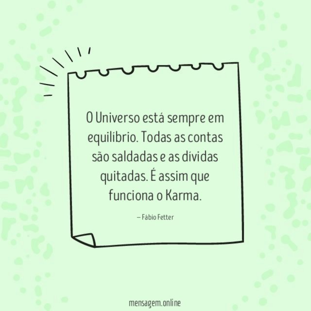 O Universo está sempre em equilíbrio