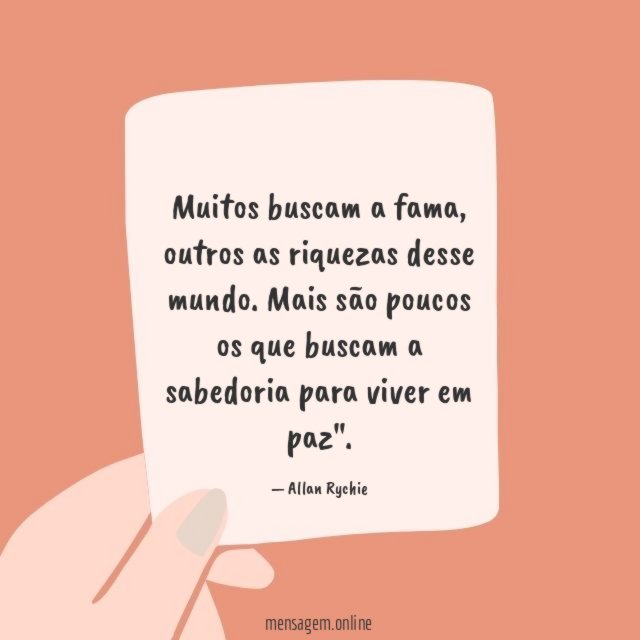 Muitos buscam a fama