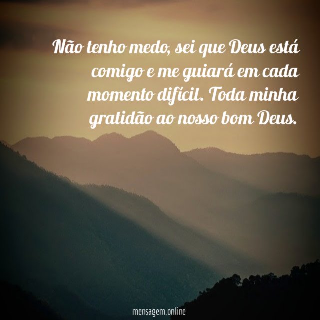 Não tenho medo