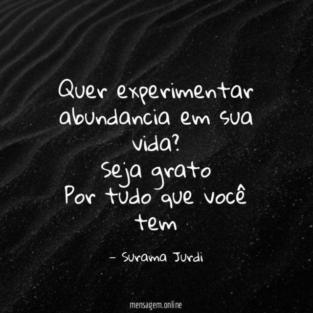 Quer experimentar abundancia em sua vida