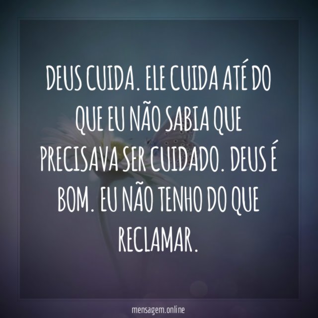 Deus cuida