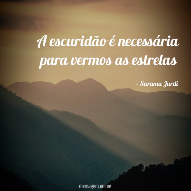 A escuridão é necessária para vermos as estrelas