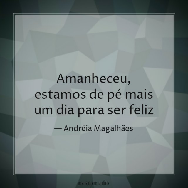 Amanheceu