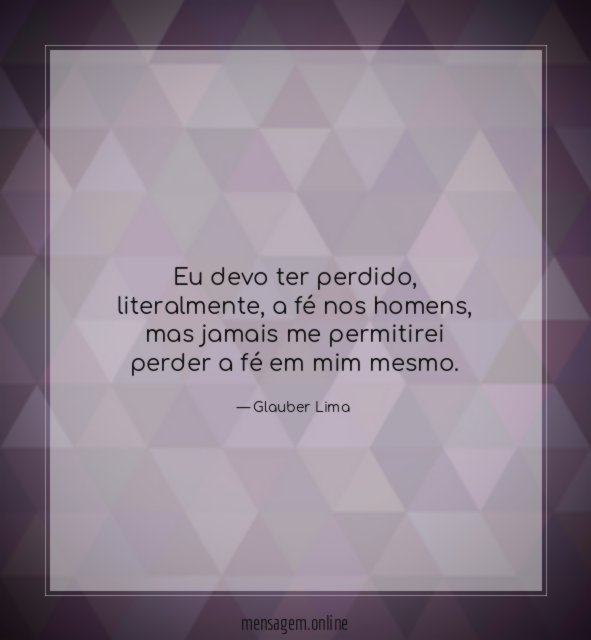 Eu devo ter perdido