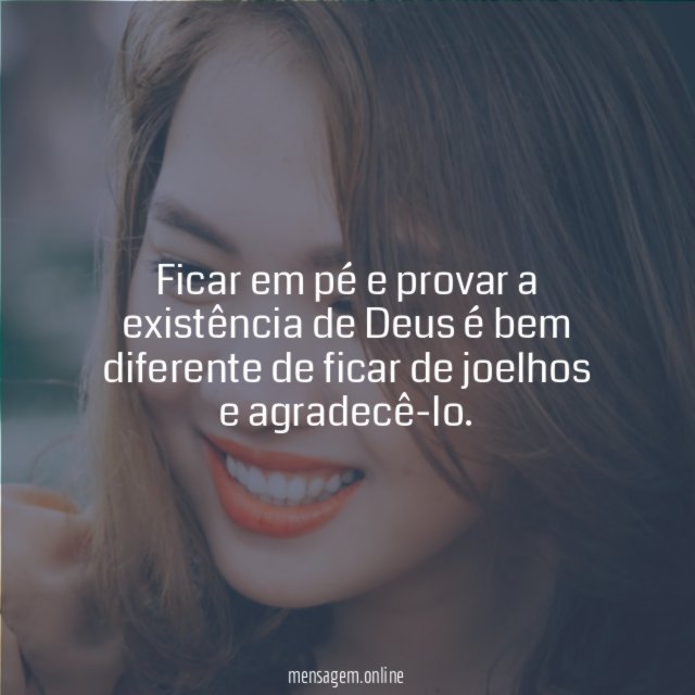 Ficar em pé e provar a existência de