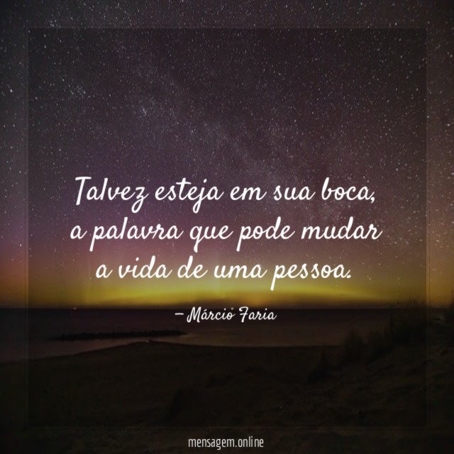 Talvez esteja em sua boca