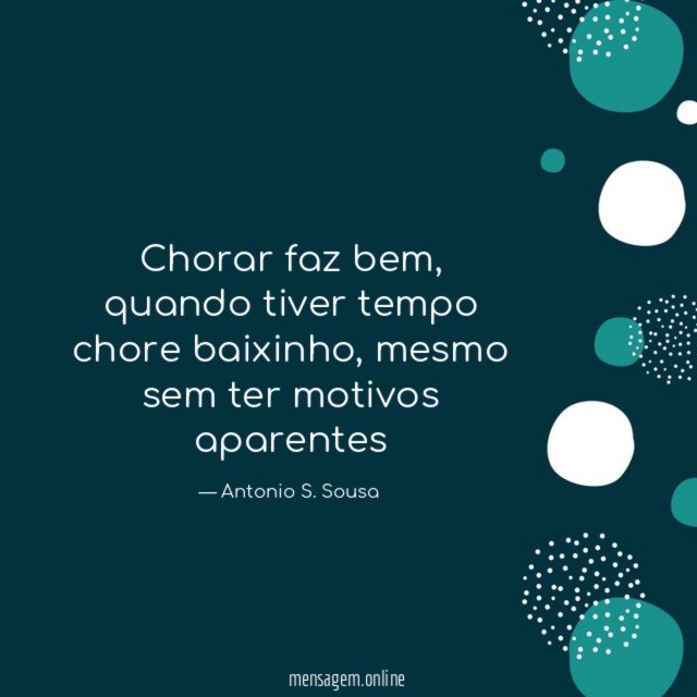 Chorar faz bem