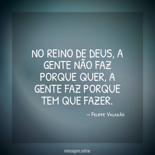 No Reino de Deus