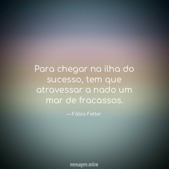 Para chegar na ilha do sucesso